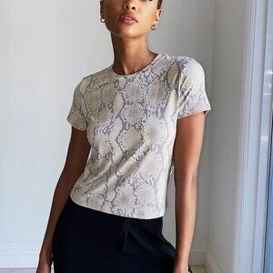 ARITZIA | Babaton Python Snake Everyday Baby Tee Small